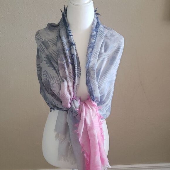 Cotton On Pink & Lilac Ombre Scarf - Picture 1 of 3